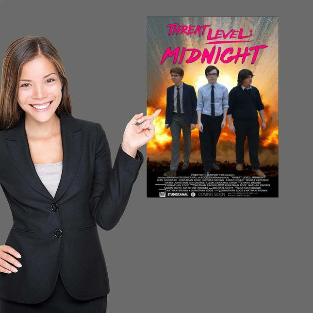 Threat Level Midnight Canvas Artwork - Unique Home Decor for Modern Living Spaces