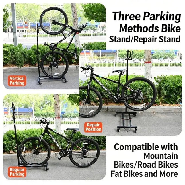 Shop1103611374 Foldable Bike Repair Stand - Adjustable & Mobile Design