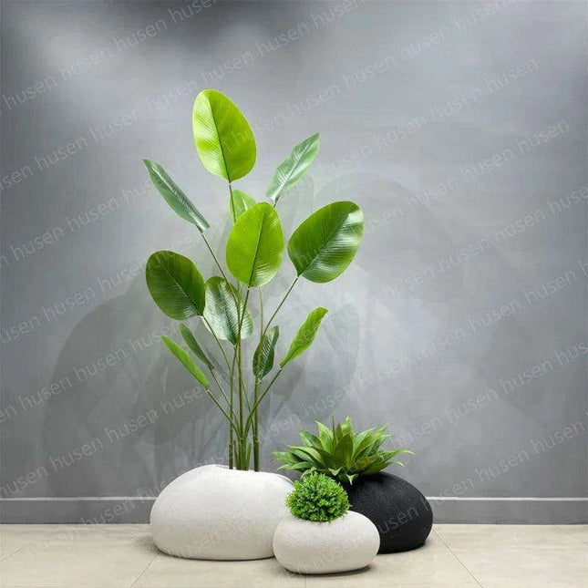 European Chic Tree-Adorned Floor Vase Set for Elegant Decor