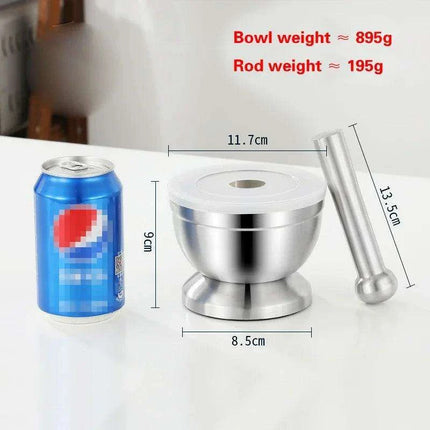 Stainless Steel Premium Herb and Spice Grinder Set