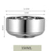 Elegant Dual-Layer Stainless Steel Bowls - Essential for Modern Korean Dining