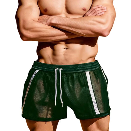 Hirigin Men's Summer Workout Shorts with Drawstring & Elastic Waist