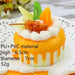 Realistic Faux Fruit Cake Display Model for Home Decor and Photography - 1 Piece Artificial Dessert Prop