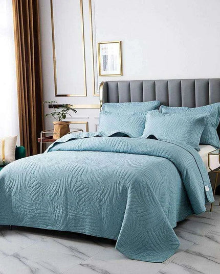 Elegant Green Bubble Kiss 3-Piece Quilt Set for King, Queen & Double Beds