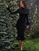 Chic Backless Midi Dress with Feather Details for Trendsetting Women