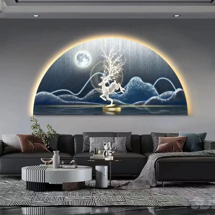 LED Reindeer Wall Art with Ambient Light