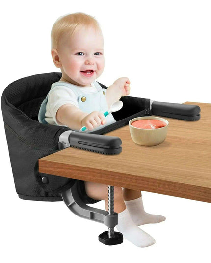 Portable Child's High Chair with Secure Harness and Foldable Design