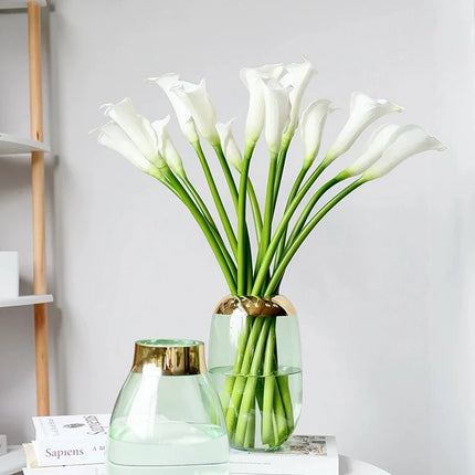 Life-like Calla Lily Artificial Flower Bouquet — Set of 10