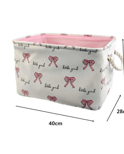 Chic Collapsible Canvas Storage Bin for Kids