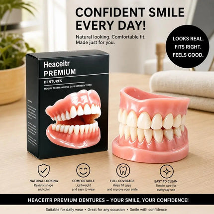 Silicone Dentures False Teeth Full Set Soft Safety Easy to Use Perfect Fit Oral Improve Tooth Loss Broken Temporary Fake Teeth silicone-dentures-false-teeth-full-set-soft-safety-easy-to-use-perfect-fit-oral-improve-tooth-loss-broken-temporary-fake-teeth