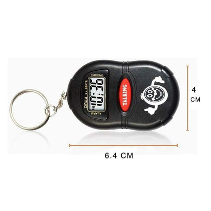 Smart Voice-Activated Talking Clock for Visually Impaired and Seniors - Clear Time Announcer with Multiple Alarm Options