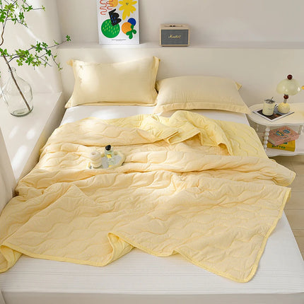 Breathable Quilted Summer Blanket Cooling Skin-friendly Comforter Soft Lightweight Quilt Well-vetilated Single Double Duvet Set breathable-quilted-summer-blanket-cooling-skin-friendly-comforter-soft-lightweight-quilt-well-vetilated-single-double-duvet-set-1