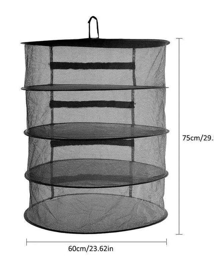 4-Layer Space-Saving Herb & Plant Drying Rack - Collapsible Design