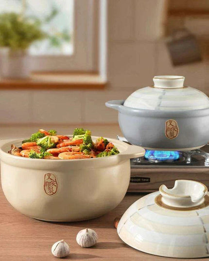 Authentic Japanese Clay Cookware Set for Exquisite Home Cooking