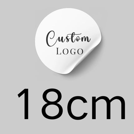 Custom Large Round Stickers — Personalized Logo Labels for Weddings, Events & Business