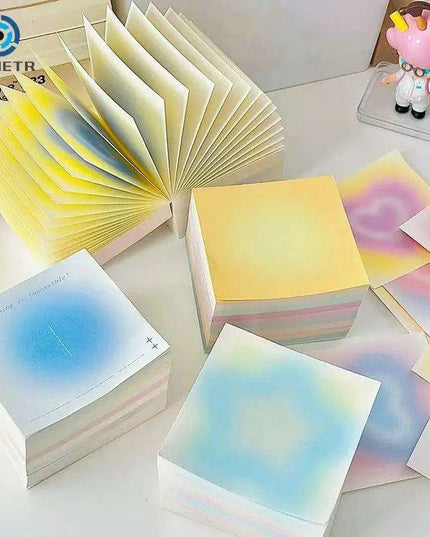 Colorful Gradient Thick-Page Spiral Notebook - 400 Pages for Notes, Art, and Planning