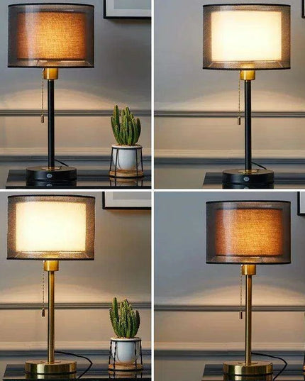 Elegant Gold Table Lamp for Nordic-Inspired Bedrooms