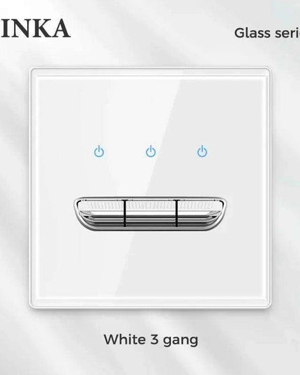 Elegant LED Crystal Glass Light Switch Panel - Versatile Multi-Gang Control System