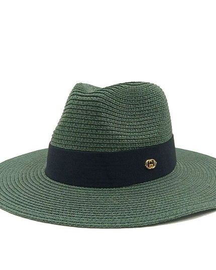 Chic Macaron White Straw Hat for Summer Travel - Essential Sun Protection for Beach Days 2023