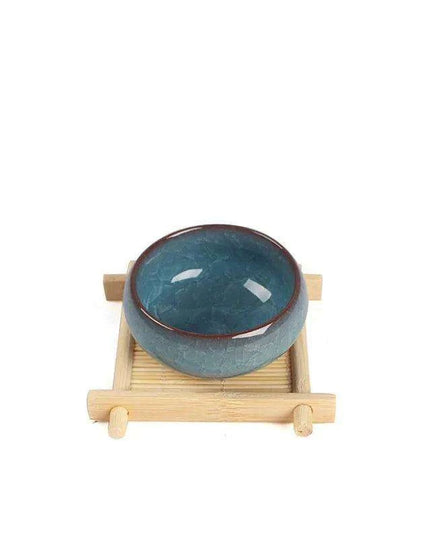 Set of 6 Stylish Natural Bamboo Square Coasters for Elegant Tea and Dessert Serving