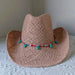 Rose Red Cowboy Straw Hat - Adjustable Wide Brim Sun Hat for All Seasons