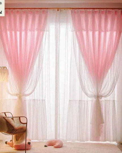 1 Panel - Charming 3-Layer Lace Blackout Drapes for Dreamy Girls' Retreats