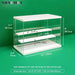 LED-Enhanced 6-Tier Acrylic Display Case with Dust-Resistant Sliding Doors