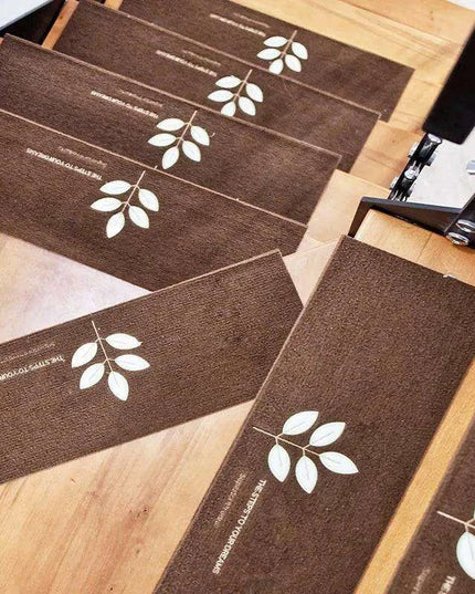 Stylish and Secure Plush Stair Mat Collection with Elegant Patterns