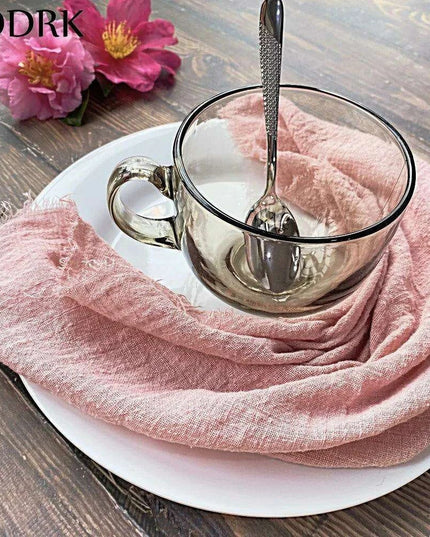 Sophisticated 10-Piece Linen-Cotton Blend Napkin Set