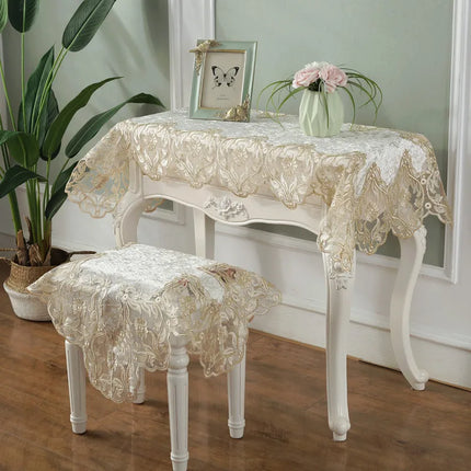 4972015 European Lace Dresser Tablecloth - Elegant Bedroom Cover