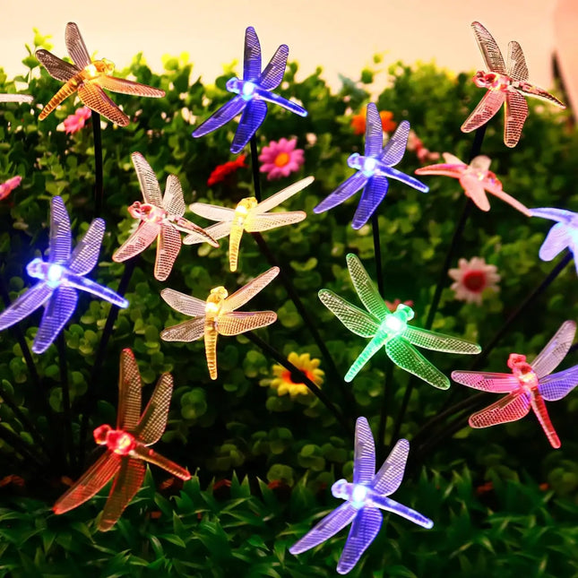 Garden Solar Dragonfly Lights Outdoor 6LED Decor Light Waterproof Stake Lights For Yard Pathway Patio garden-solar-dragonfly-lights-outdoor-6led-decor-light-waterproof-stake-lights-for-yard-pathway-patio