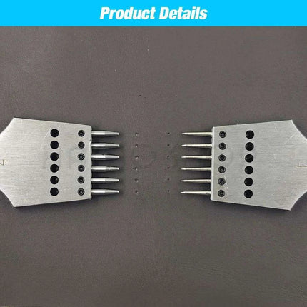Premium Interchangeable Round Chisel Tool Set for Leather Crafting