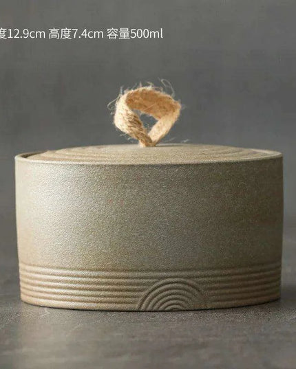 Charming Retro Ceramic Tea Pot for Perfect Snack and Tea Storage