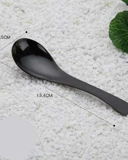 Elegant Multifunctional Japanese Stainless Steel Spoon for Soups, Desserts, and Beverages