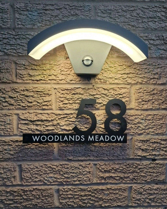 Personalized Elegant Acrylic House Number Sign - Modern and Weatherproof