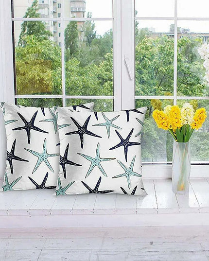 Seaside Bliss Cushion Covers - Set of 2 Stylish 18x18 Inch