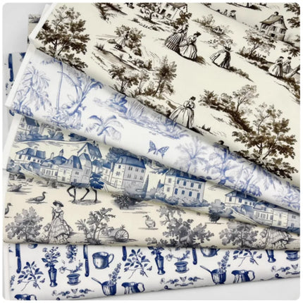 French Country Animal Pattern Cotton Fabric | 145cm Wide | Per 50cm