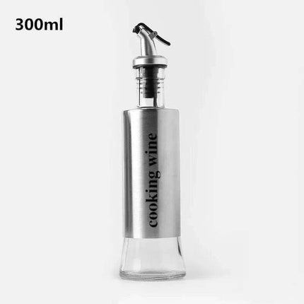 Chic Stainless Steel and Glass Oil and Vinegar Dispenser: A Culinary Must-Have
