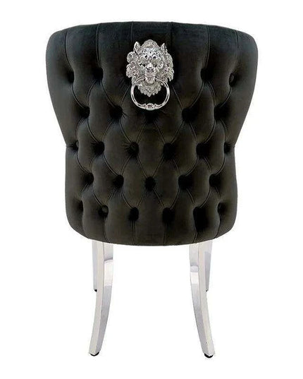 Sleek Contemporary Dining Chairs with Stylish Stainless Steel Frame