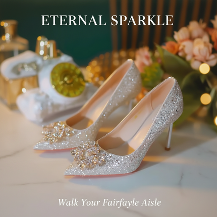 Crystal Pointed Toe High Heel Pumps – Retro Glamour for Weddings & Events Heels crystal-pointed-toe-high-heel-pumps-retro-glamour Footwear > Women's Shoes > Heels & Pumps