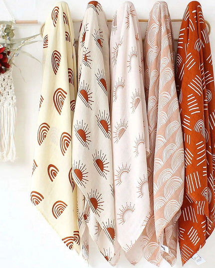 Luxuriously Soft Organic Bamboo Cotton Swaddle Blanket for Infants