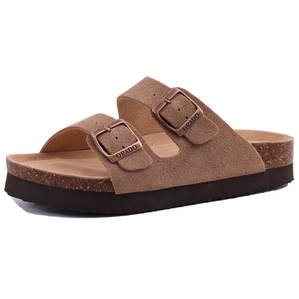 Comwarm Fashion Women's Suede Mules Slippers Men Clogs Cork Insole Sandals With Arch Support Outdoor Beach Slides Home Shoes comwarm-fashion-womens-suede-mules-slippers-men-clogs-cork-insole-sandals-with-arch-support-outdoor-beach-slides-home-shoes