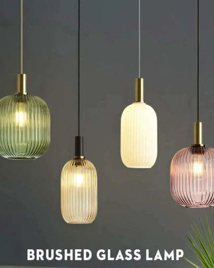 Scandinavian-Inspired Minimalist Glass LED Pendant Lights - Elegant Japanese Design for Home Interiors