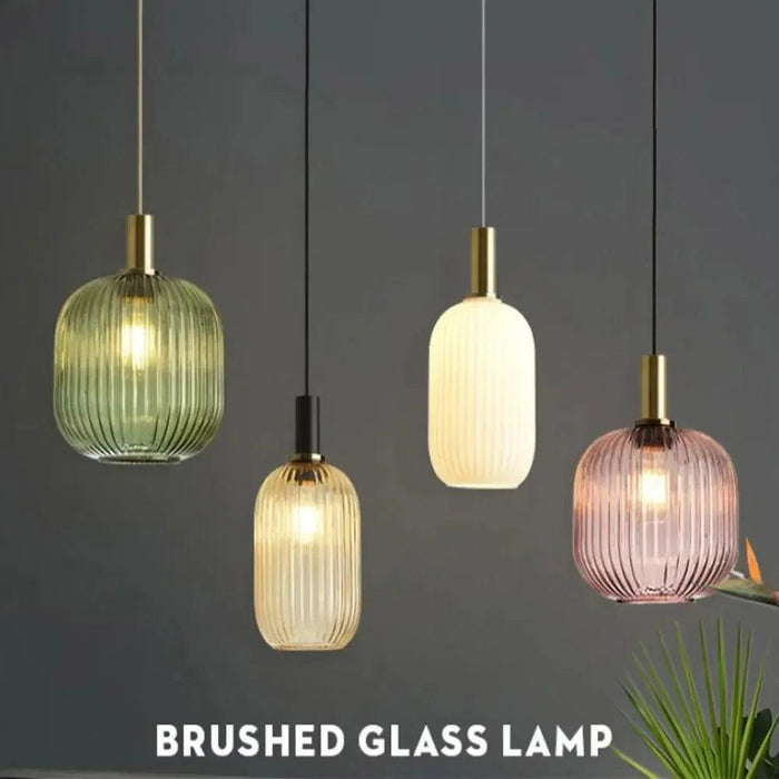 Scandinavian-Inspired Minimalist Glass LED Pendant Lights - Elegant Japanese Design for Home Interiors