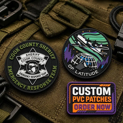 GiftWorks Custom 3D PVC Tactical Patch - Waterproof, Personalized Logo
