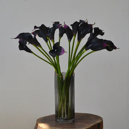 10-Piece EVA Calla Lily Artificial Flower Set — Bendable Stems, Home & Wedding Decor