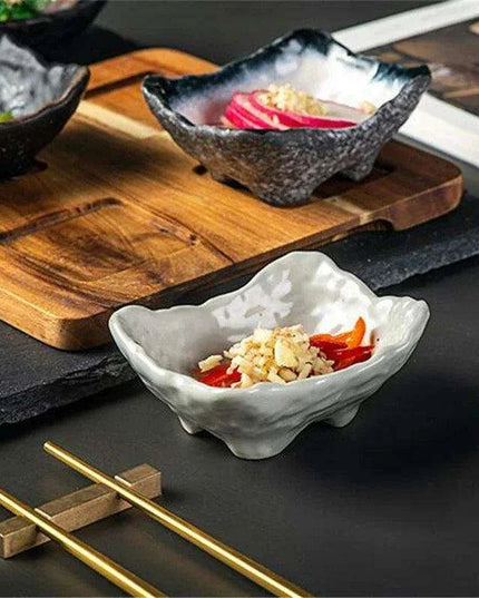 Elegant Artisan Japanese Ceramic Appetizer Plates: Elevate Your Dining Aesthetic with Unique Tableware