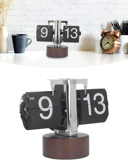 High-Tech Automatic Flipping Clock for Stylish Home Decor - Includes Battery Gift