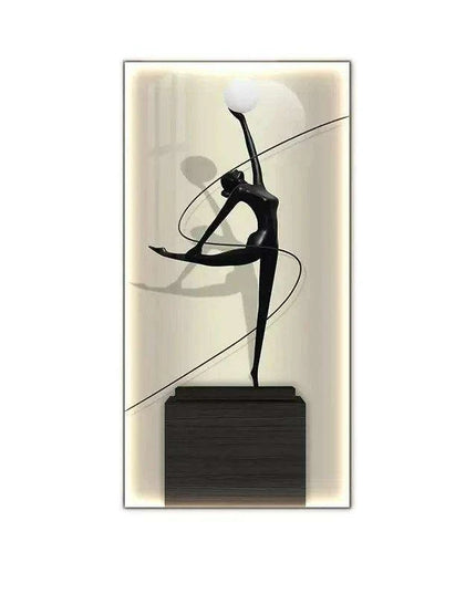 Contemporary Crystal-Embellished LED Wall Light - Artistic Home Illumination Decor