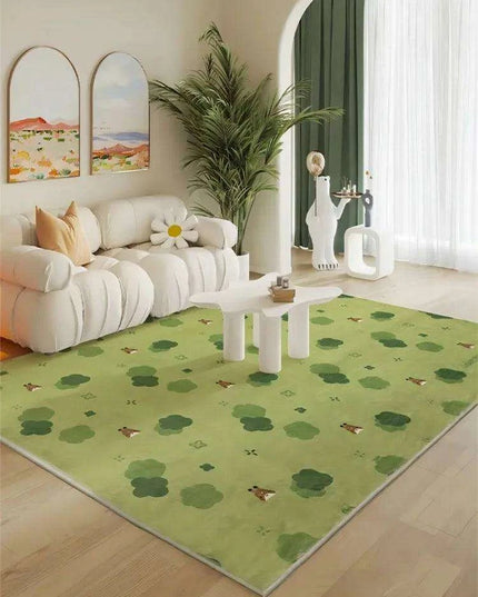 Whimsical Kids' Cartoon Plush Area Rug - Soft and Snuggly Floor Carpet